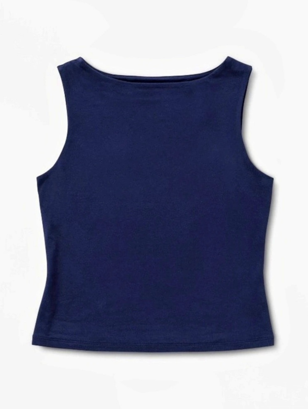 Women's Sculpt Boat Neck Tank Top - A New Day Navy XL NWT